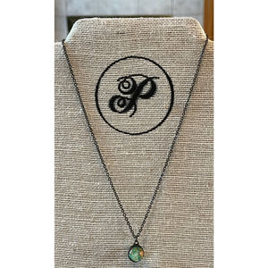 PLUNDER DESIGN - Antique Gold Chain with Pendant Charm of a Globe - NEW